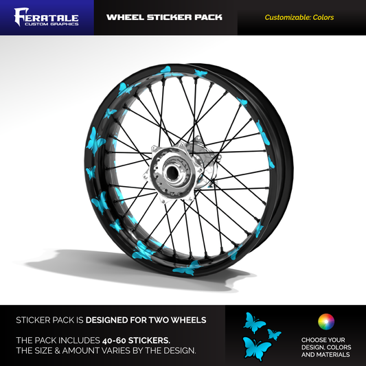 Butterfly - Wheel Sticker Pack