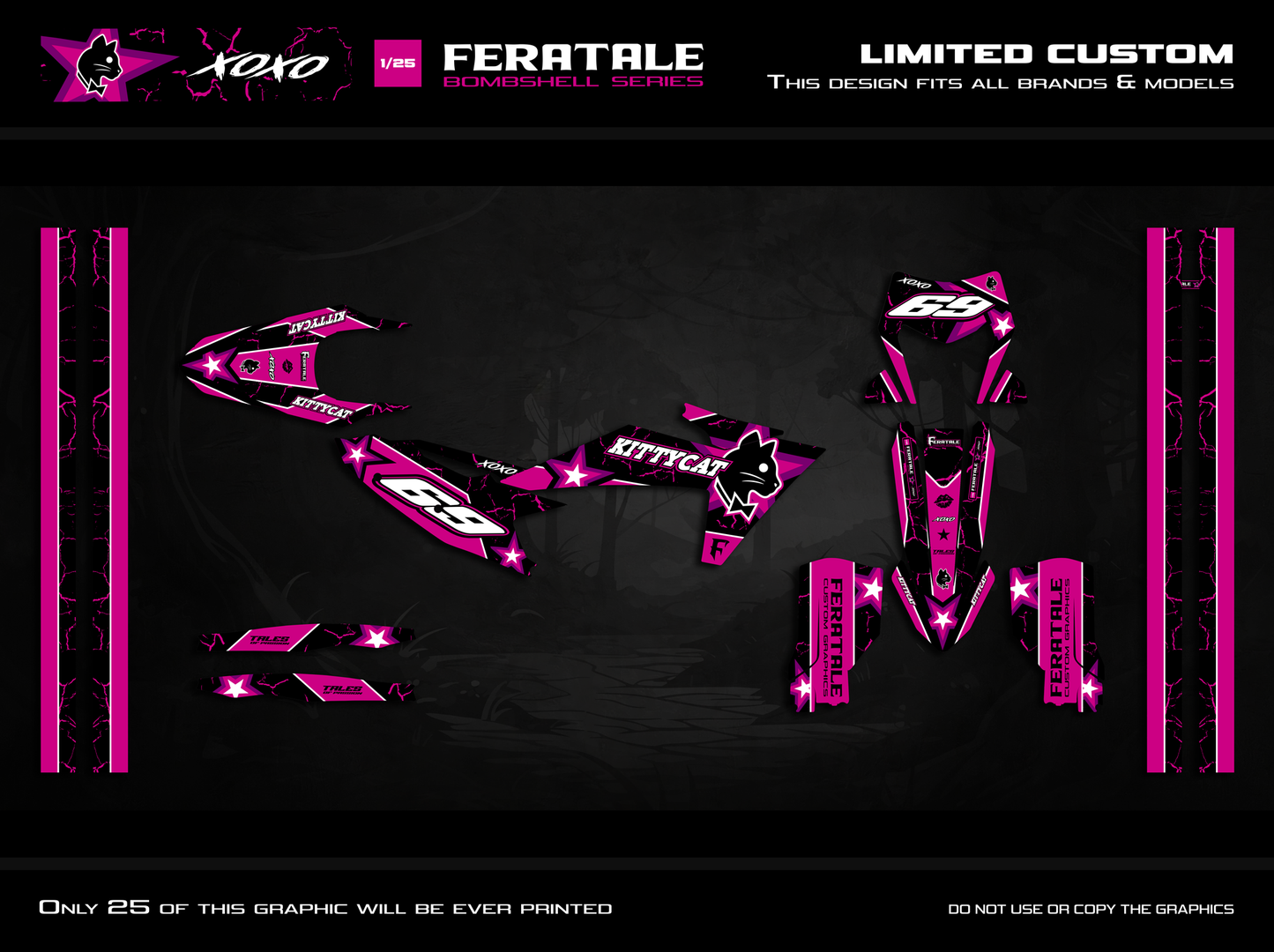 Limited Custom Graphic Kit - Kitty Cat