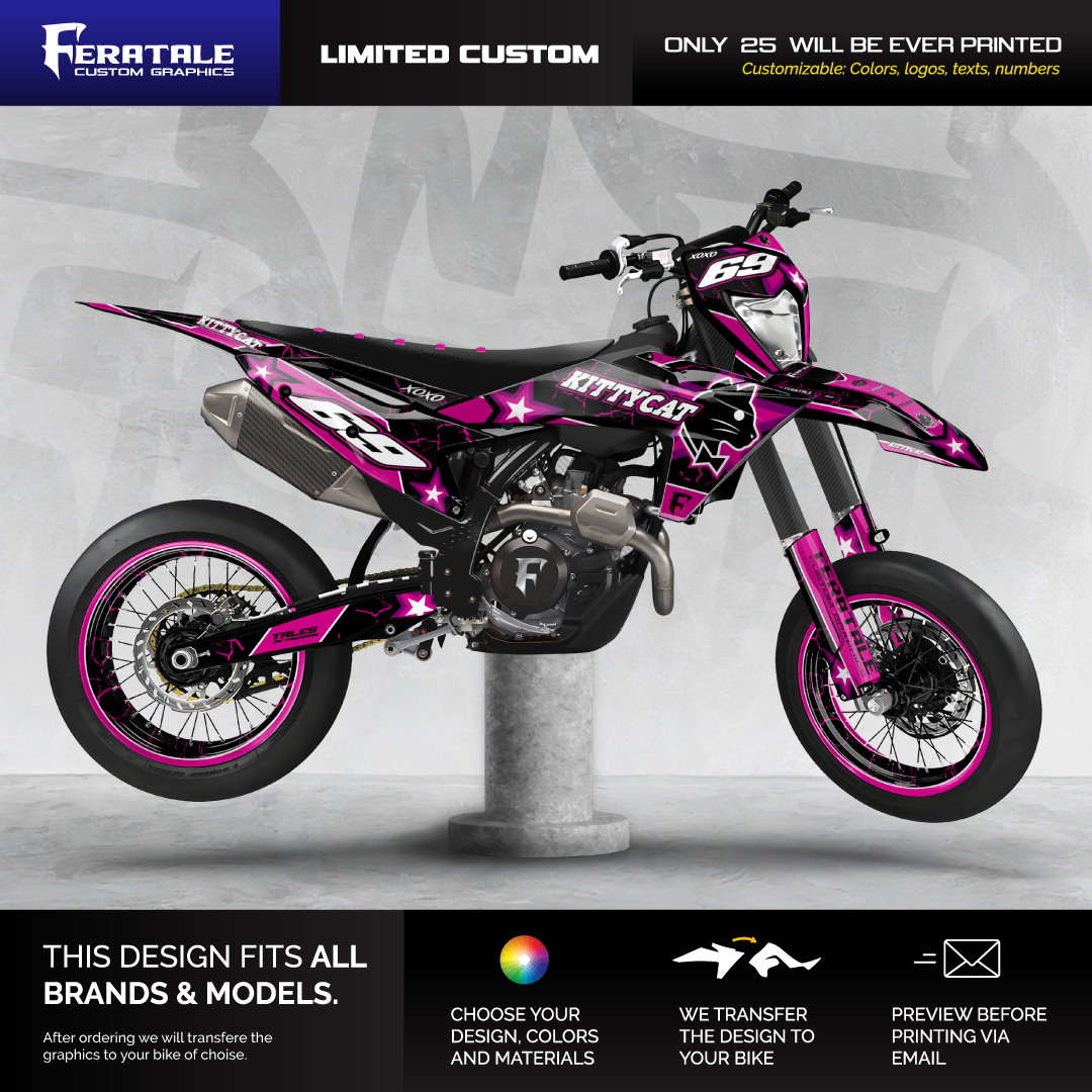Limited Custom Graphic Kit - Kitty Cat