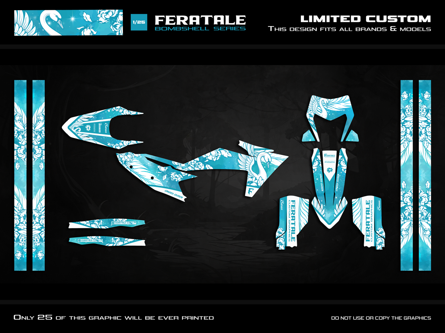Limited Custom Graphic Kit - Swan