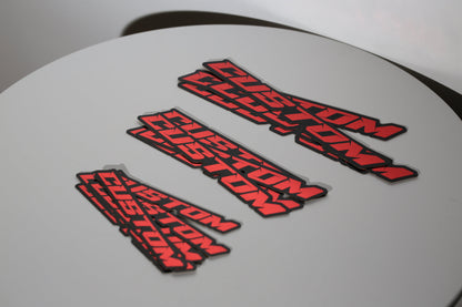 Custom irtotarrat - omalla tekstillä