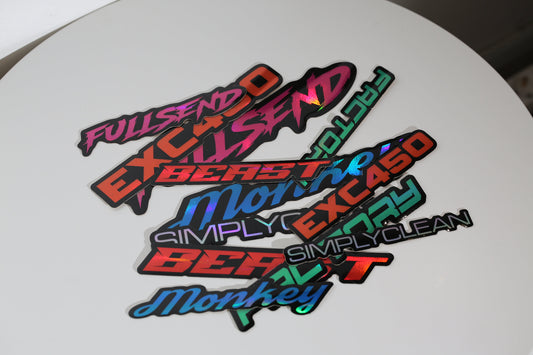 Custom irtotarrat - omalla tekstillä