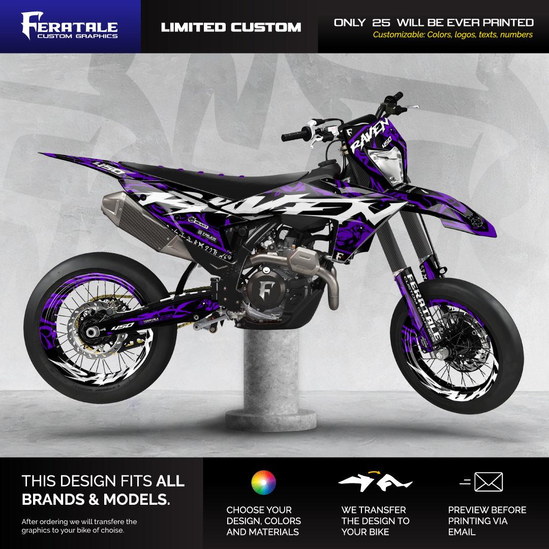 Limited Custom Graphic Kit - Raven